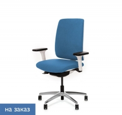Кресло офисное DION W 870 1DW alum SLW 58 Голубой Белый Хром