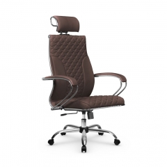 Кресло руководителя Metta L 2c 44C/K116 Infinity Easy Clean MPES Комплект 5 Темно-коричневое