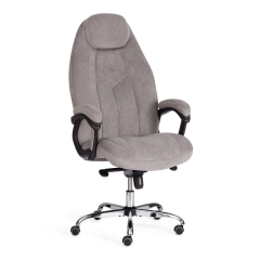 Кресло офисное BOSS Lux флок , серый, 29