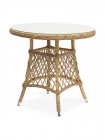 Плетеный круглый стол, диаметр 80 см Эспрессо YH-T1661G-2 цвет соломенный