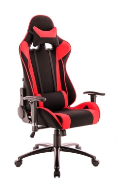 Кресло геймерское Everprof Lotus S4 Ткань Черный Красный