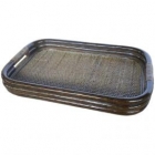 Поднос прямоугольный Радуга 21/04 темно коричневый