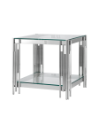 Журнальный столик Stool Group ГЭТСБИ 55x55 Серебро