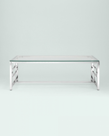 Журнальный стол Stool Group БРУКЛИН 120x60 Серебро