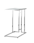 Журнальный столик Stool group 50х32 БОСТОН, прозрачное стекло, сталь серебро