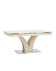 Стол обеденный Stool group Верона, раскладной, 160-220х90, глянцевый бежевый
