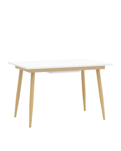 Стол обеденный  Stool group Стокгольм, раскладной, 120-160*80, белый