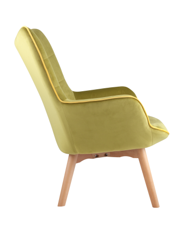 Кресло Stool group Манго, вельвет, оливковый