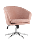 Кресло Stool group Харис регулируемое, замша, пыльно-розовый