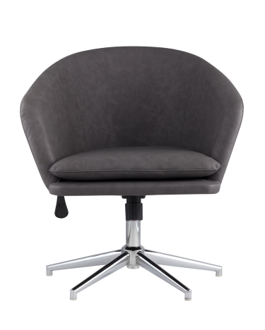 Кресло Stool group Харис регулируемое, экокожа серый