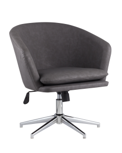 Кресло Stool group Харис регулируемое, экокожа серый
