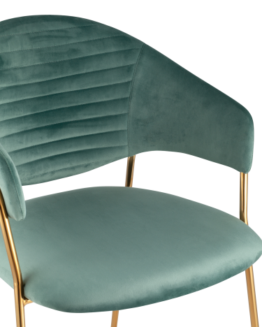 Стул Stool group Эвита, велюр мятный