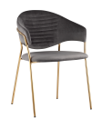 Стул мягкий Stool Group Эвита Серый
