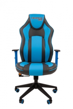 Кресло для геймеров CHAIRMAN GAME 23 Серый-голубой