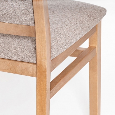 Стул с мягким сиденьем Скат Lime жаккард Дуб натуральный