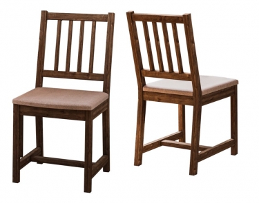 Стул с мягким сиденьем Мисам 2.0 Caramel жаккард Орех