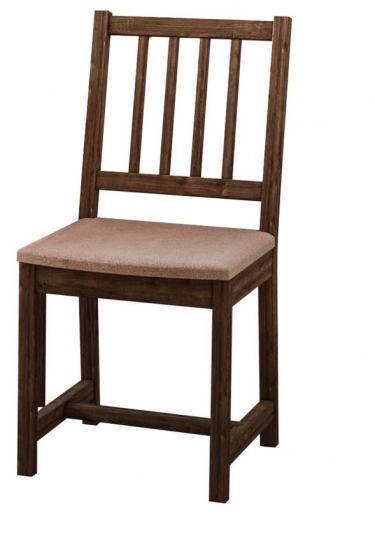 Стул с мягким сиденьем Мисам 2.0 Terracota жаккард Орех