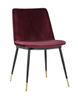 Стул Stool group Мелисса велюр Бордовый