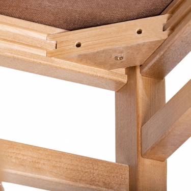 Стул с мягким сиденьем Алиот 2.0 Berry жаккард Эмаль белая