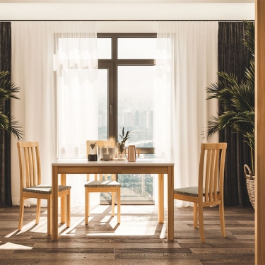 Стул с мягким сиденьем Алиот 2.0 Berry жаккард Эмаль белая