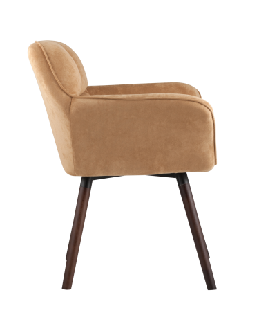 Кресло Stool group Брайан, замша, бежевый