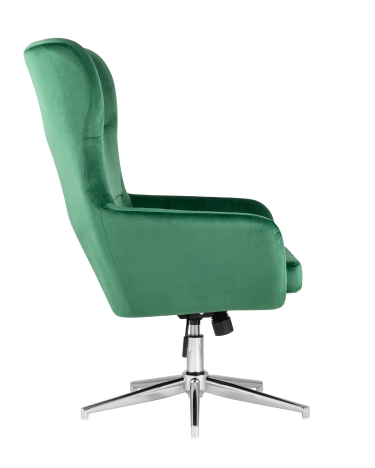 Кресло Stool group Артис, велюр зеленый, с высокой спинкой и регулировкой высоты