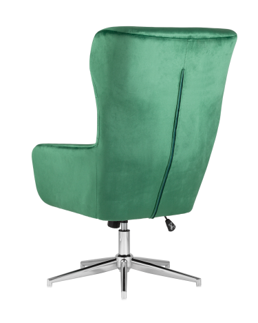 Кресло Stool group Артис, велюр зеленый, с высокой спинкой и регулировкой высоты