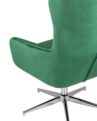 Кресло Stool group Артис, велюр зеленый, с высокой спинкой и регулировкой высоты