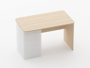 Стол прямой под встроенную тумбу Персона Грата Glassy 1.101.12Л Туя