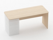 Стол прямой под встроенную тумбу Персона Грата Glassy 1.101.16Л Туя