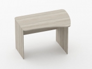 Стол эргономичный Персона Грата Glassy 1.12.12Пр Дуб сантана светлый