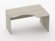 Стол угловой Персона Грата Glassy 1.14.14Пр Дуб сантана светлый