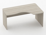 Стол угловой Персона Грата Glassy 1.14.16Пр Дуб сантана светлый