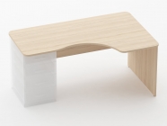 Стол угловой под встроенную тумбу Персона Грата Glassy 1.141.16Пр Туя