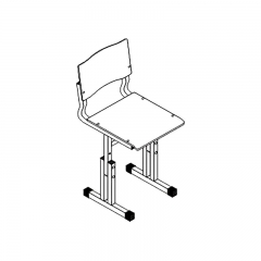 Стул ученический АЛц.СР 5-7