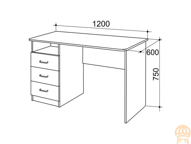Размеры письменного стола в кабинет