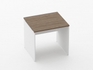 Стол прямой Персона Грата Deka ЛДСП каркас 75.07.08 Дуб Верцаска/Белый