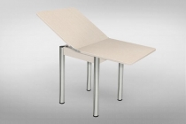 Стол обеденный Форт Ломберный с ящ ХРОМ 1 кат 2309 ЛДСП белый