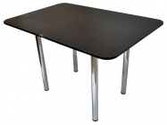 Стол обеденный Форт Ломберный ХРОМ ЛДСП венге