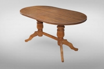 Стол обеденный Форт Овальный на 2-м подст. толстая 1 кат. 1555 6130 орех