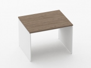 Стол прямой Персона Грата Deka ЛДСП каркас 75.08.10 Дуб Верцаска/Белый