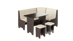 Кухонный уголок Трия Техас Исп.2 Венге/Кашемир Крем