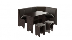 Кухонный уголок Трия Техас Исп.1 Венге/Экокожа коричневая