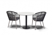 Обеденная группа 4sis Марсель 356 Молочный Темно-серый