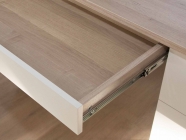 Стол компьютерный Витра Эверест 500.15 Дуб Кронберг/Белый шпон