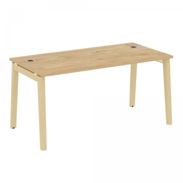 Стол рабочий руководителя Рива ONIX WOOD OW.SRR-4.8 Тиквуд Светлый/Светлый