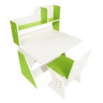 Детская растущая парта и стул Я САМ Классик Бело-Зеленый