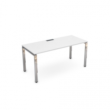 Стол рабочий, прямолинейный ALSAV GLOSS LINE НСР-П.008 Белый Премиум