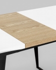 Стол обеденный Stool Group Йорк раскладной 120-160 Белый