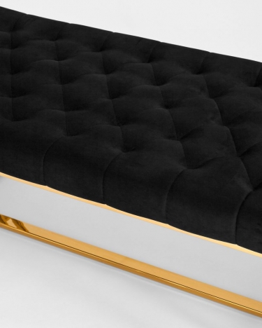 Банкетка Stool Group БРУКЛИН велюр Черный